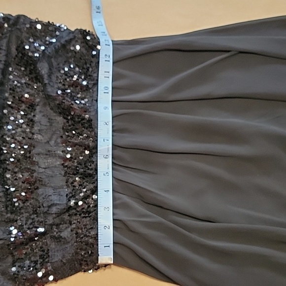 Bisou Bisou, Size 8 Sequin, Lace High Low Hem Cocktail Dress, Gently Used Cond. - Picture 10 of 16